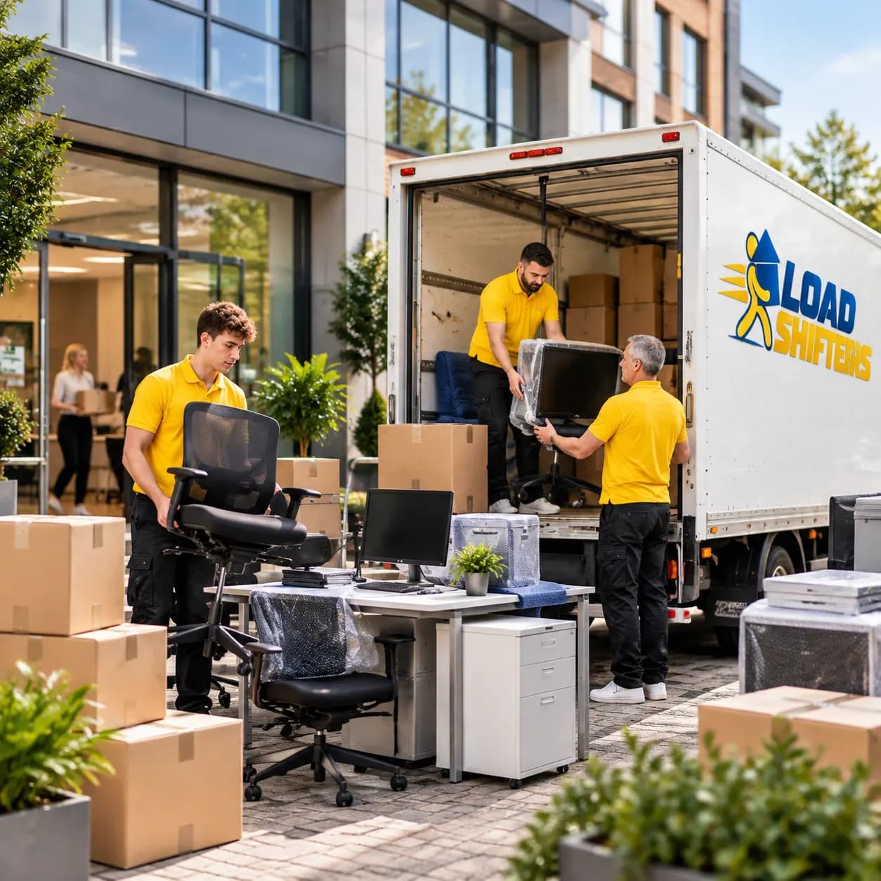 Loadshifters team providing moving services